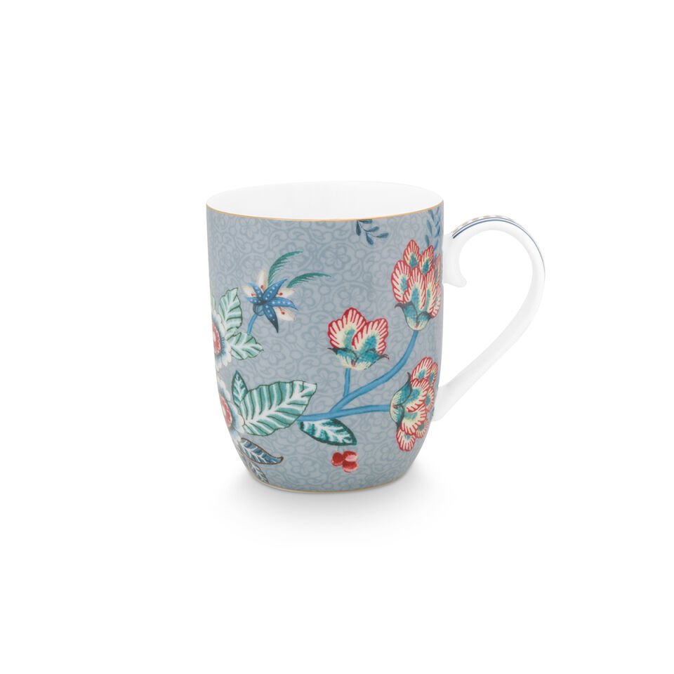 Mavi Porselen Kupa Seti 145 ml Flower Festival Collection by Pip Studio