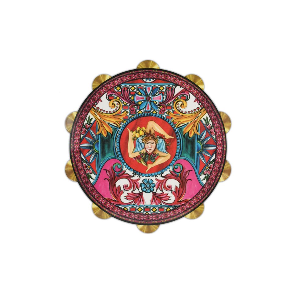 Tamburello Sicily Kesme Tahtası Küçük 17,5 Cm - Fuşya