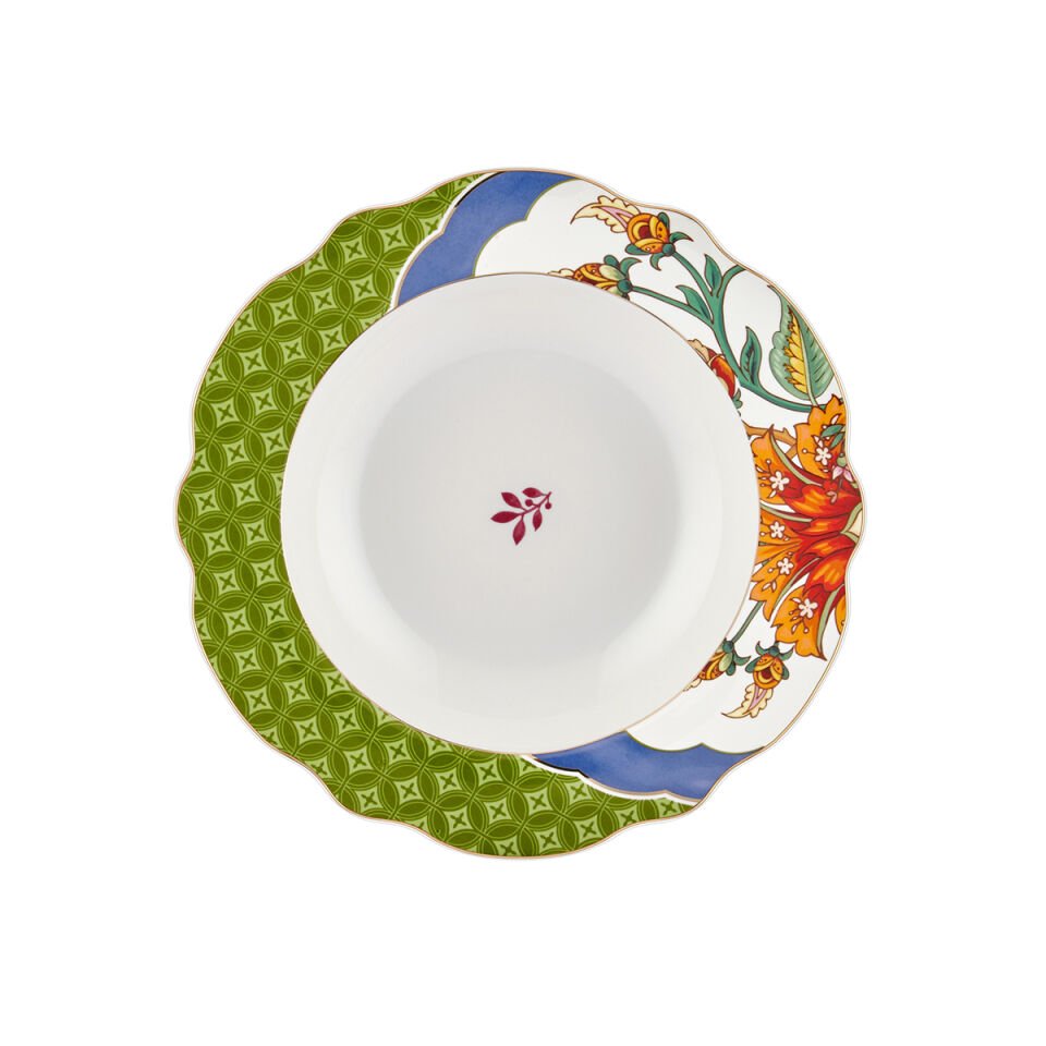 Yeşil Porselen Yemek Takımı Allure Collection by Chiara Alessi