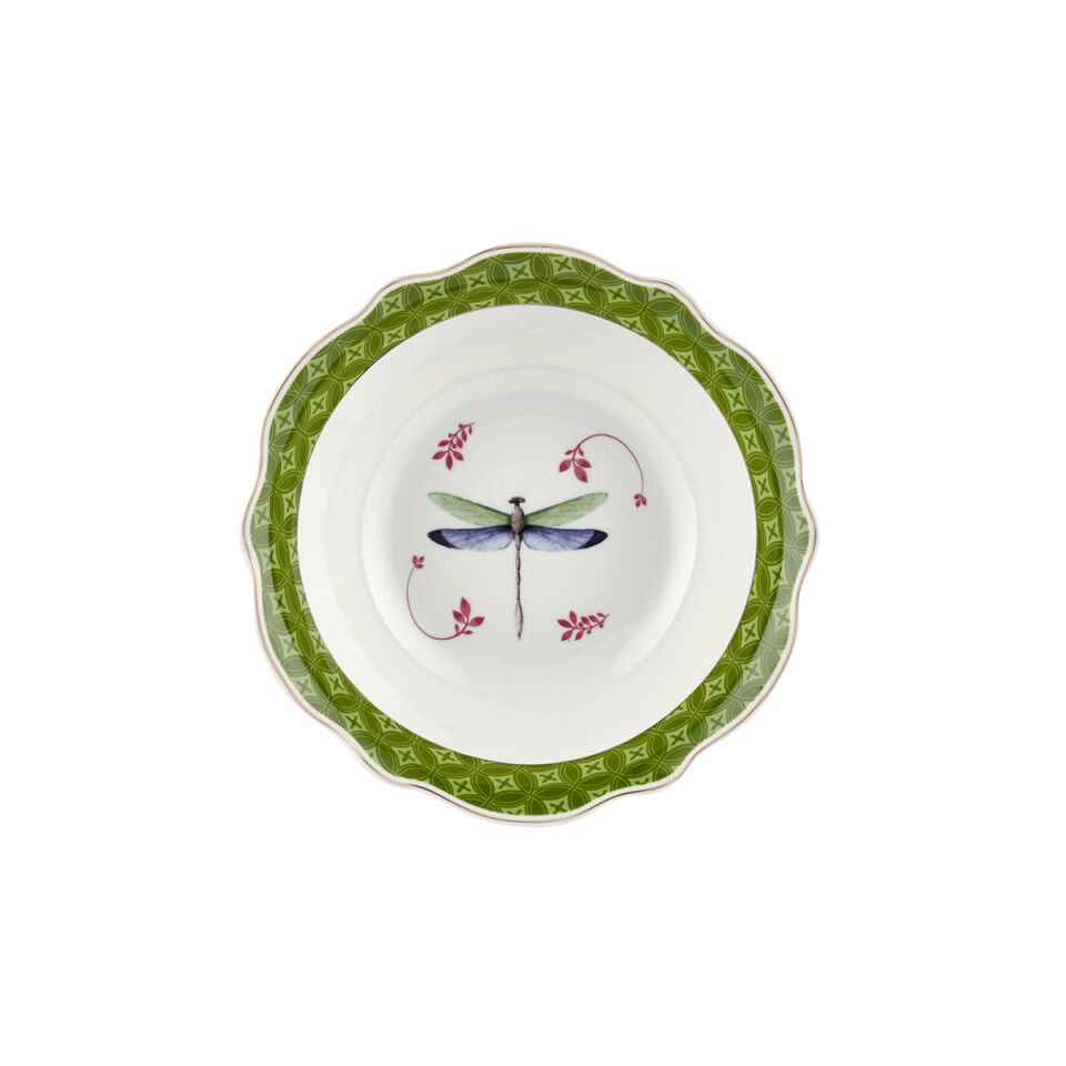 Yeşil Porselen Yemek Takımı Allure Collection by Chiara Alessi