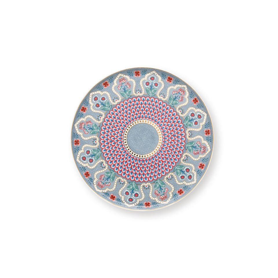 Mavi Porselen Kek Standı 21 cm Flower Festival Collection by Pip Studio