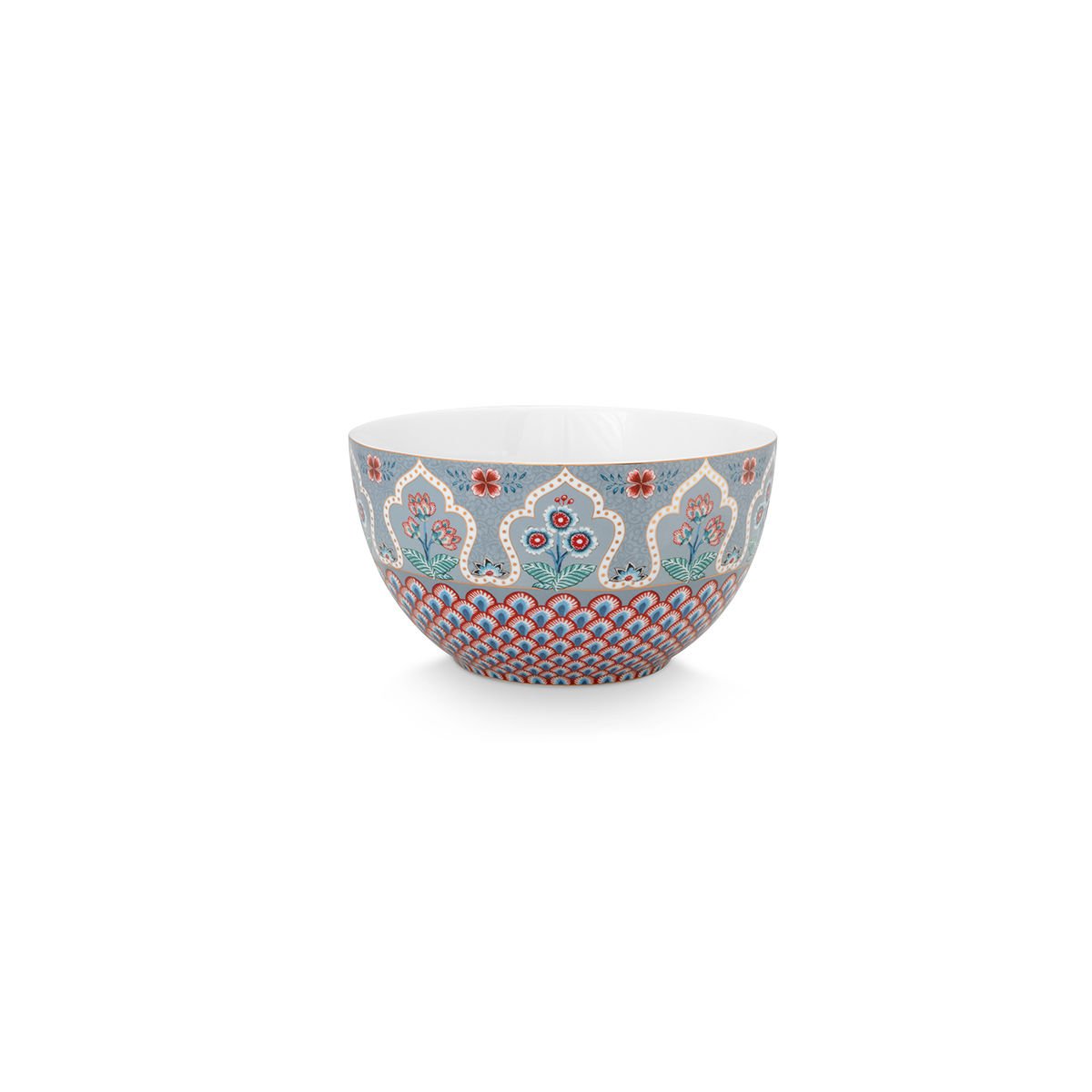 Mavi Porselen Kase 18 cm Flower Festival Collection by Pip Studio