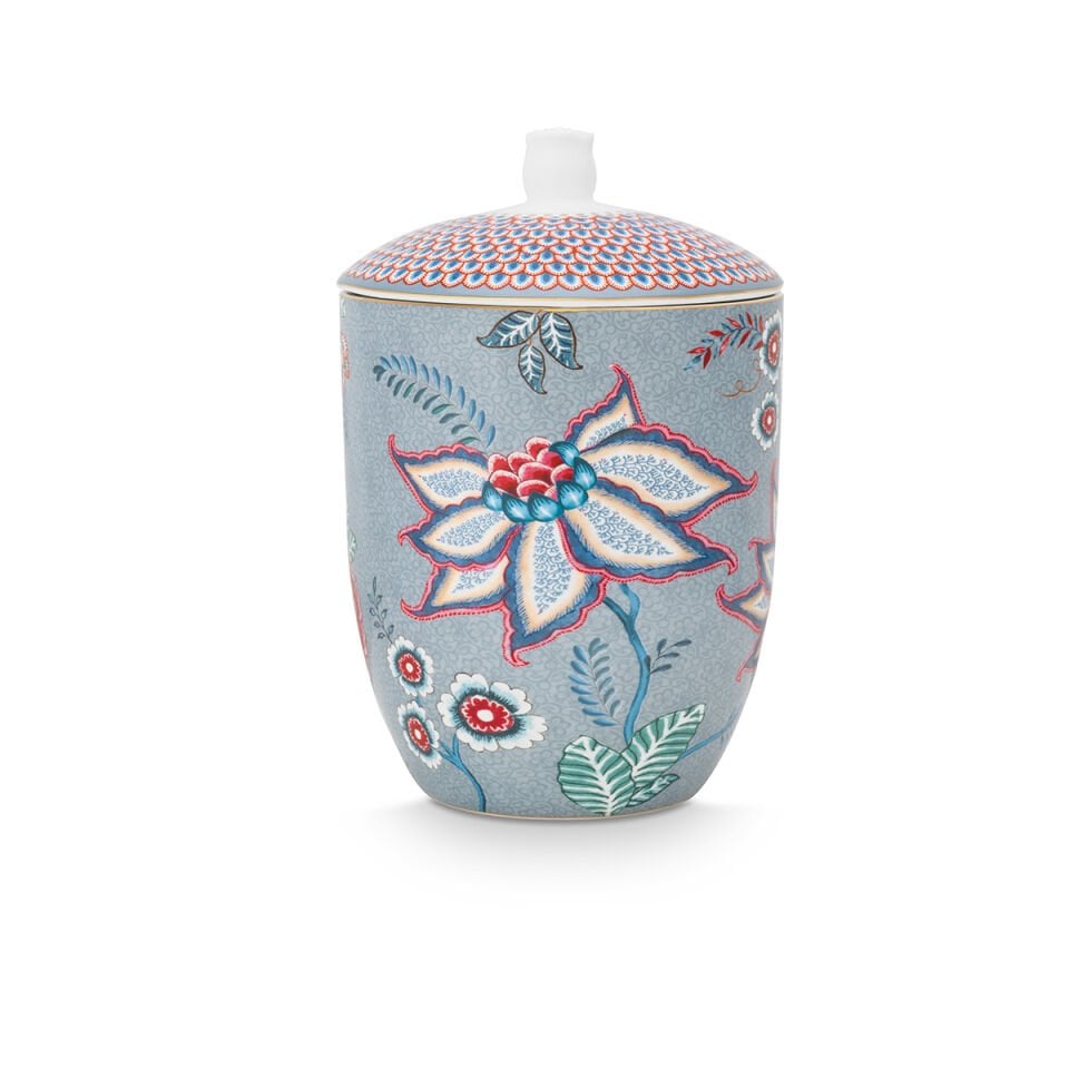 Mavi Porselen Küp 1500 ml Flower Festival Collection by Pip Studio