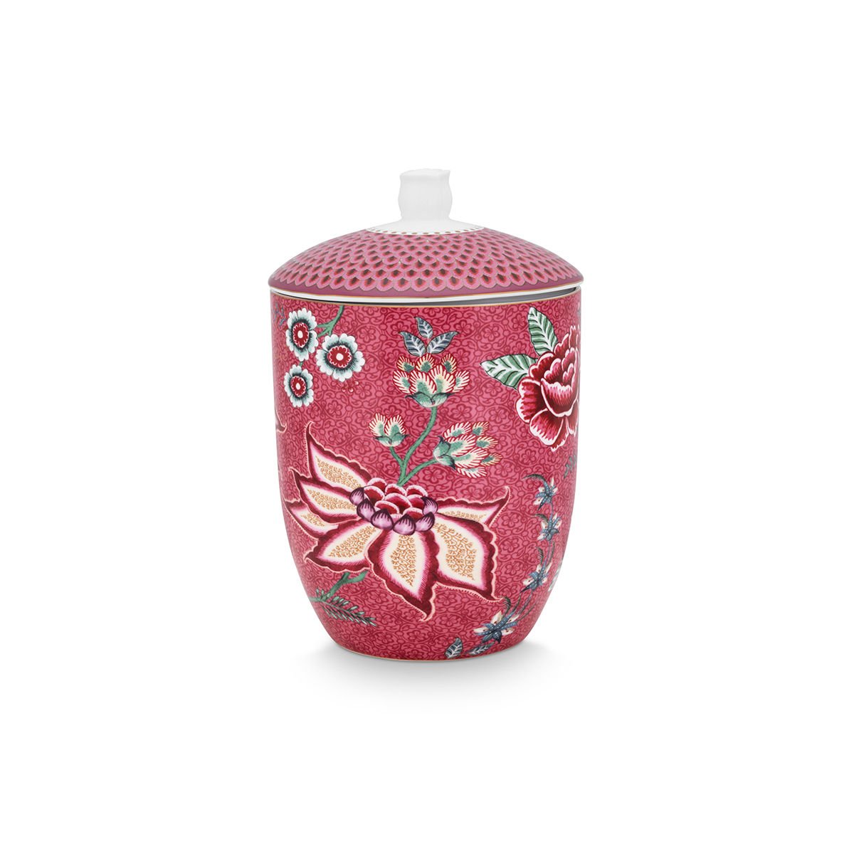 Kırmızı Porselen Küp 1500 ml Flower Festival Collection by Pip Studio