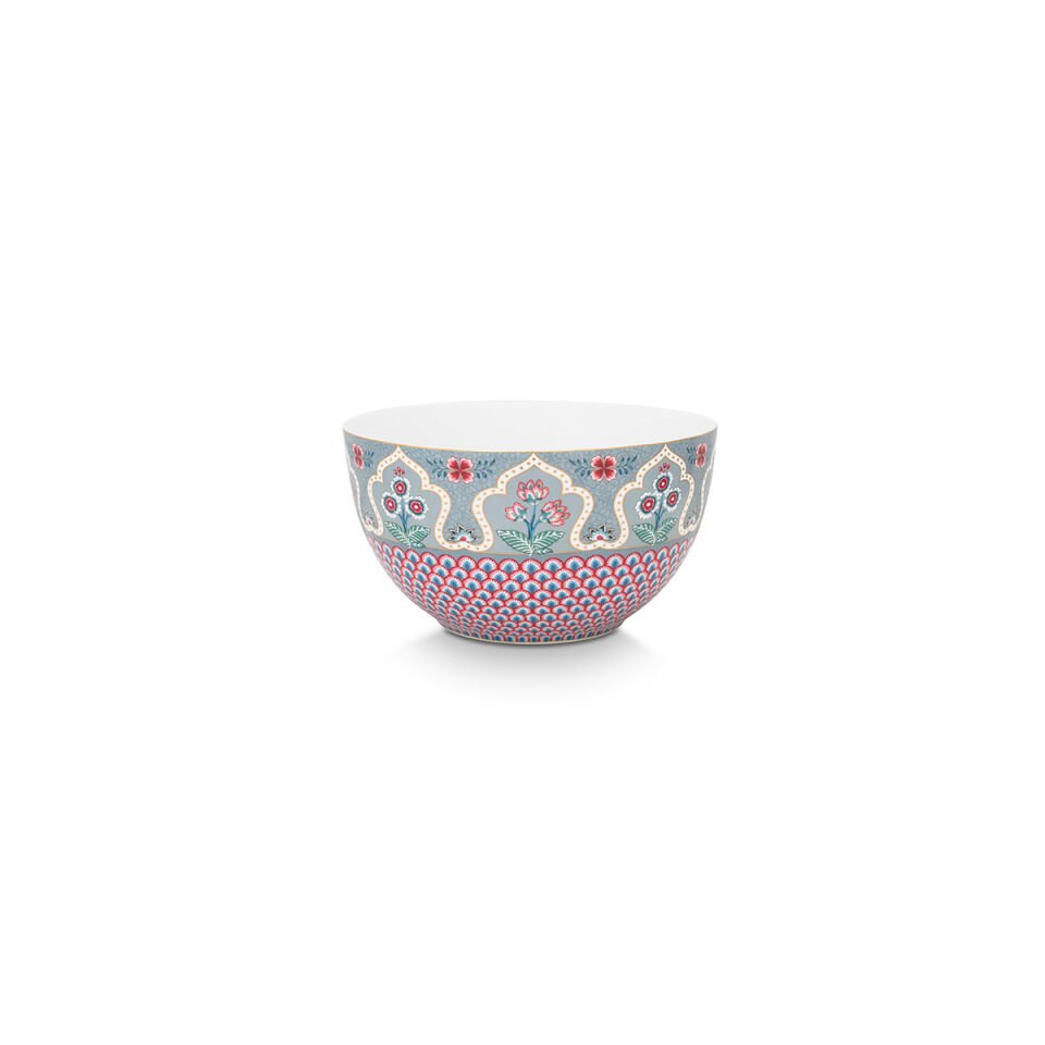 Mavi Porselen Kase 18 cm Flower Festival Collection by Pip Studio Flower Festival Collection | by Pip Studio