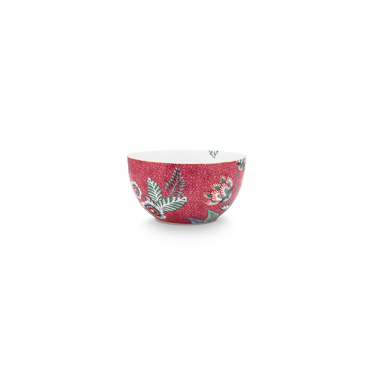 Kırmızı Porselen Kase 12 cm Flower Festival Collection by Pip Studio