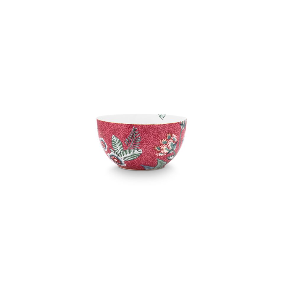 Kırmızı Porselen Kase 12 cm Flower Festival Collection by Pip Studio