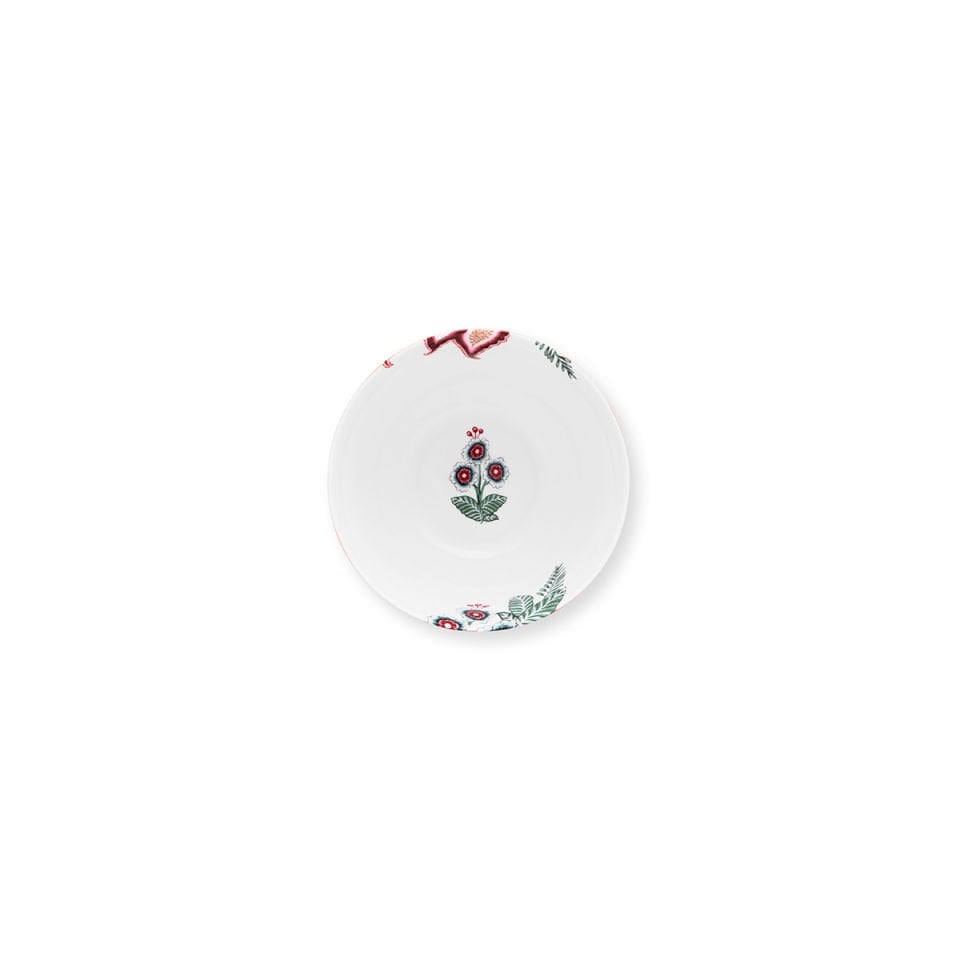 Kırmızı Porselen Kase 15 cm Flower Festival Collection by Pip Studio