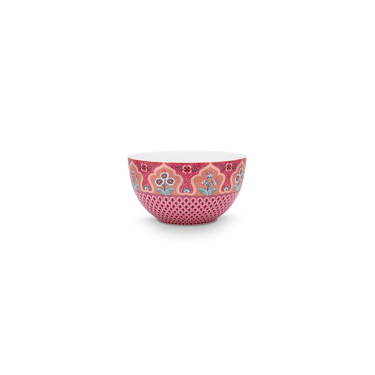 Kırmızı Porselen Kase 18 cm Flower Festival Collection by Pip Studio
