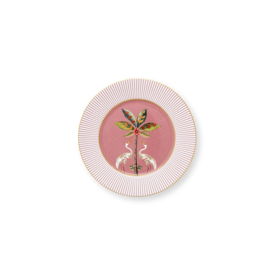 Pembe Porselen Pasta Tabağı 17 cm La Majorelle Collection by Pip Studio