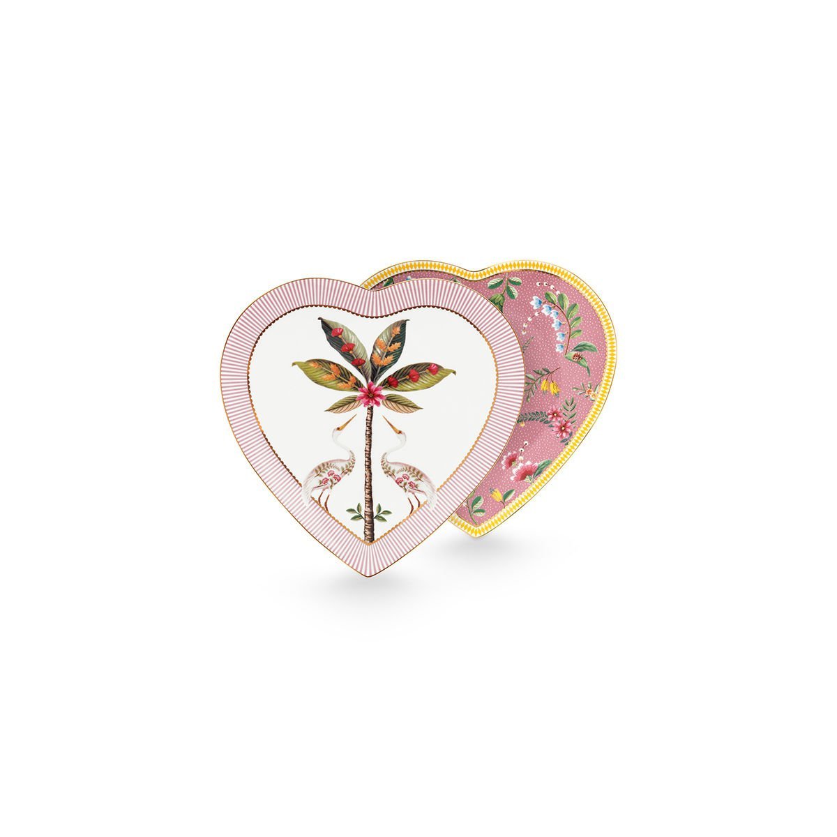 2'li Pembe Porselen Kalpli Tabak 21,5 cm La Majorelle Collection by Pip Studio