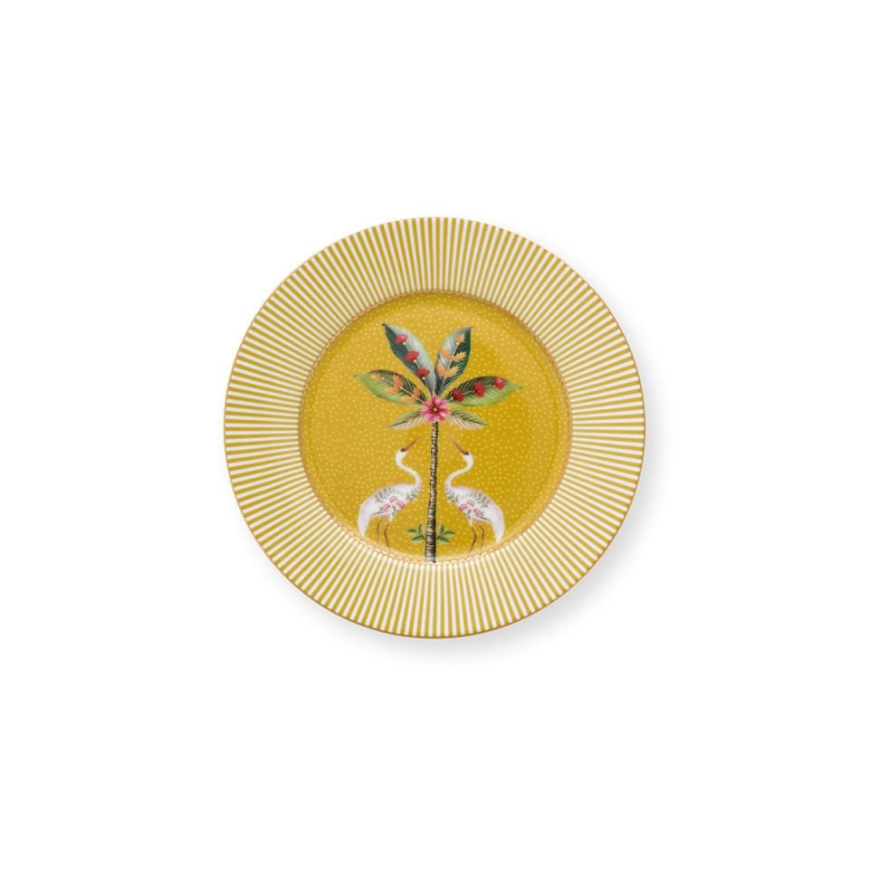 Sarı Porselen Pasta Tabağı 17 cm La Majorelle Collection by Pip Studio