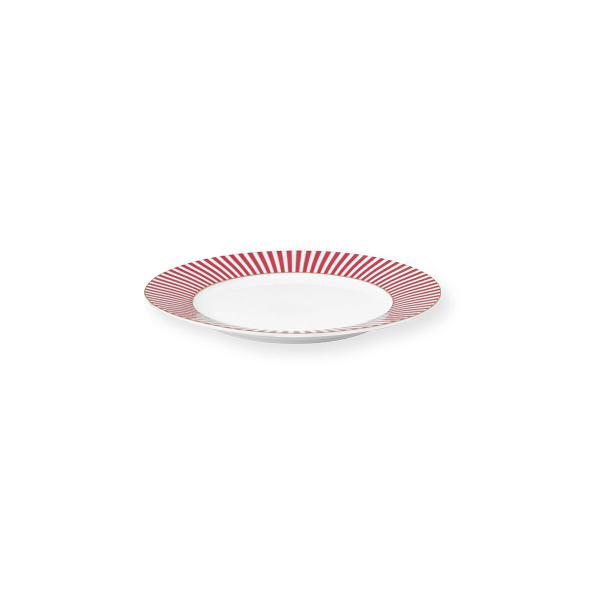 Pembe Porselen Kahvaltı Tabağı 21 cm Royal Stripes Collection by Pip Studio