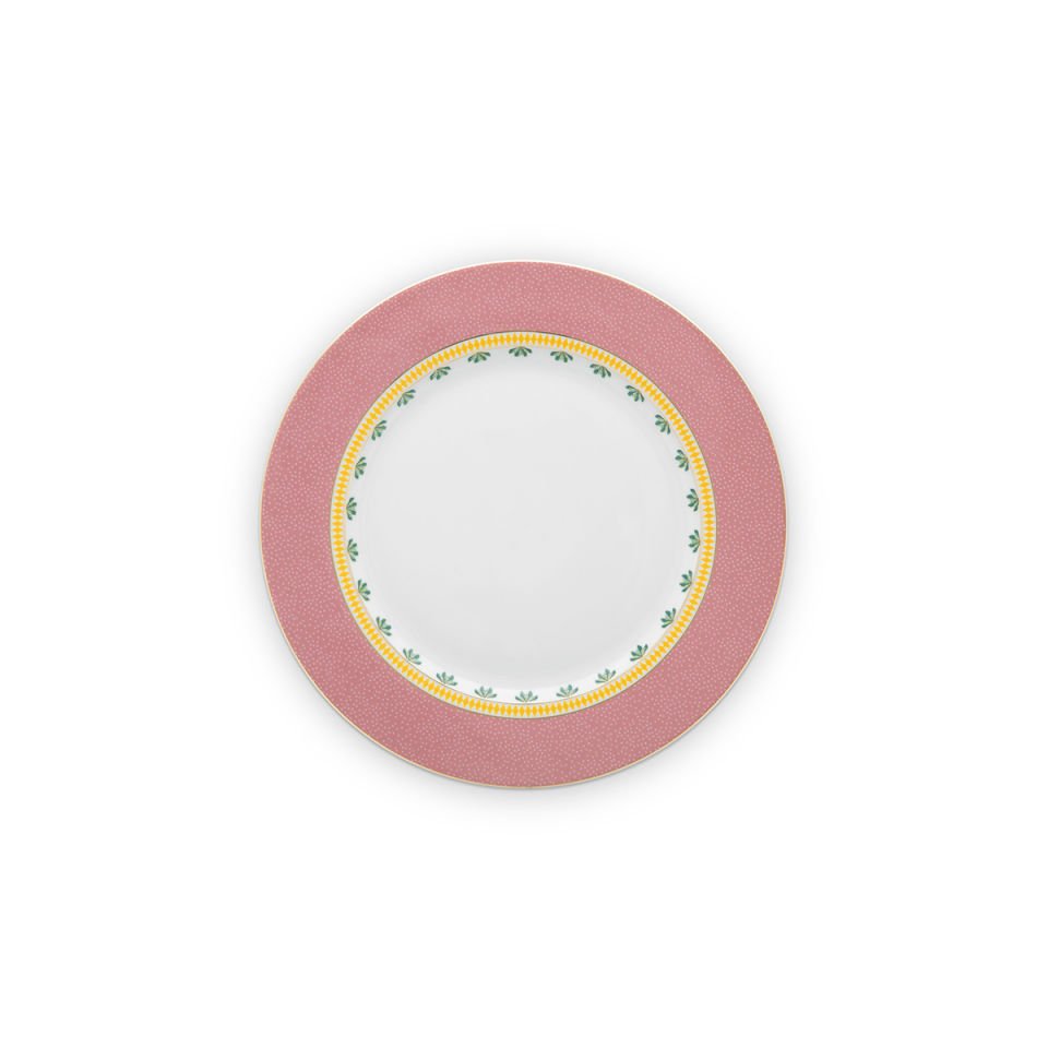 Pembe Porselen Yemek Tabağı 26,5 cm La Majorelle Collection by Pip Studio