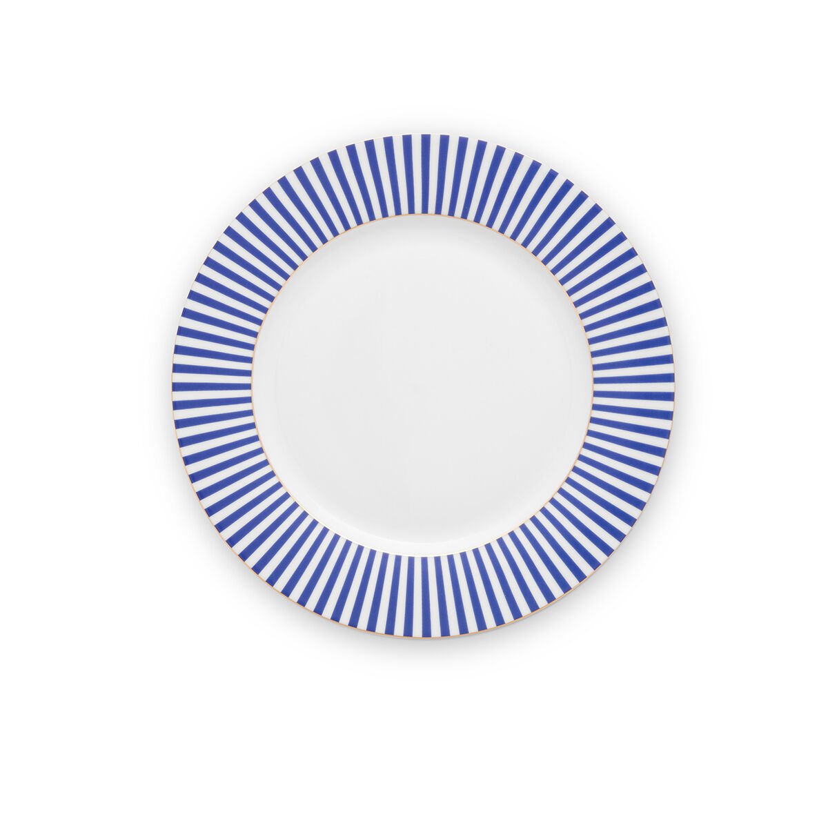 Mavi Porselen Yemek Tabağı 26,5 cm Royal Stripes Collection by Pip Studio