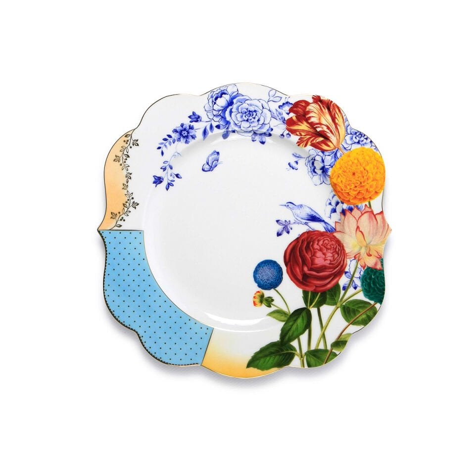 Mavi Porselen Yemek Tabağı 28 cm Royal Collection by Pip Studio