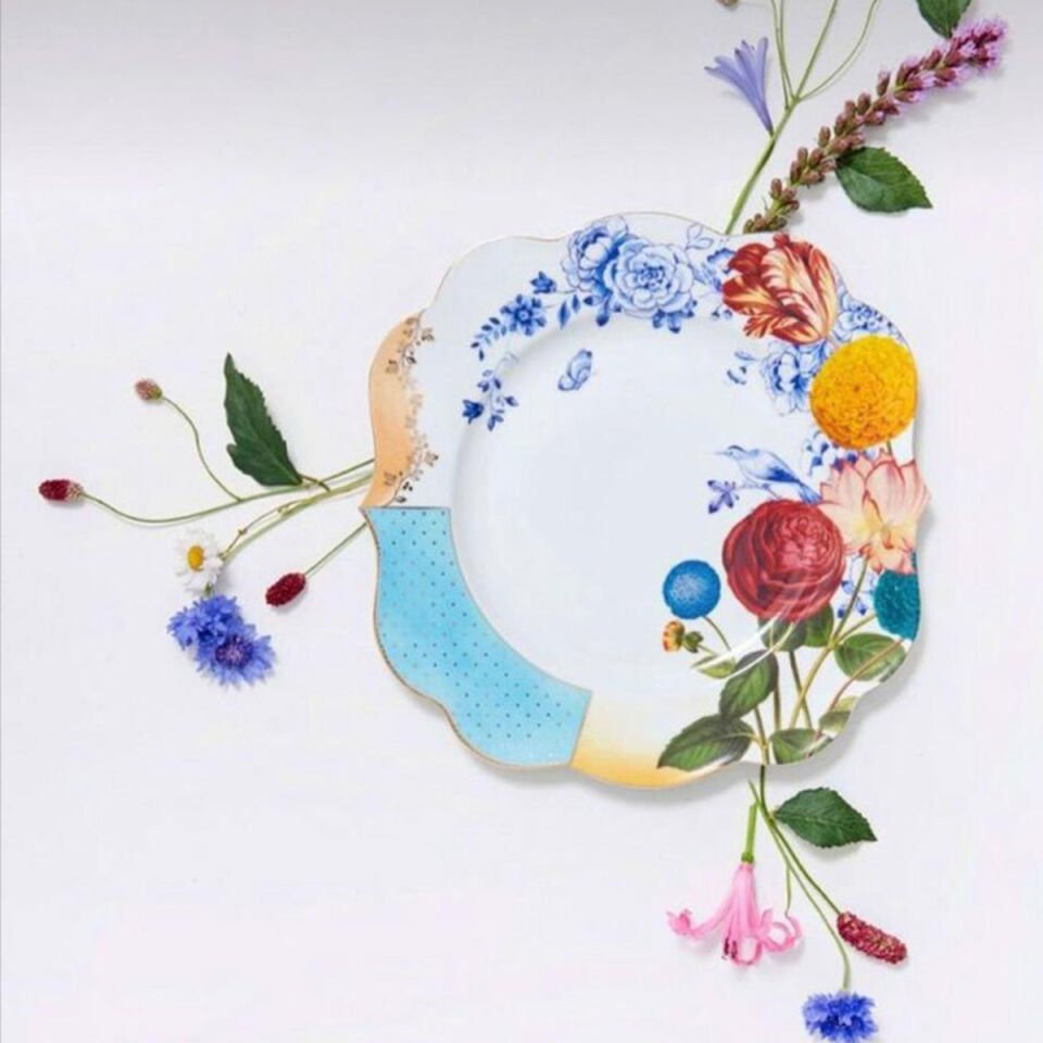 Mavi Porselen Yemek Tabağı 28 cm Royal Collection by Pip Studio