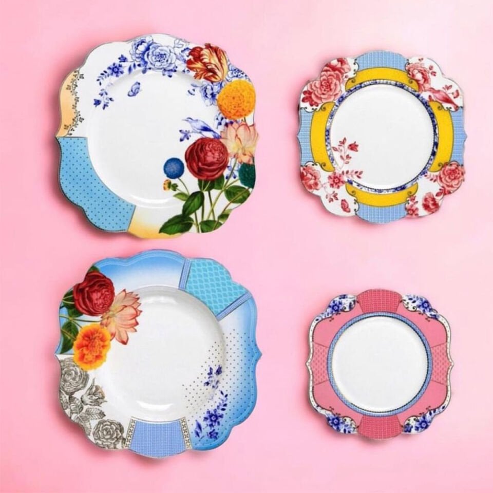 Mavi Porselen Çukur Tabak 23,5 cm Royal Collection by Pip Studio