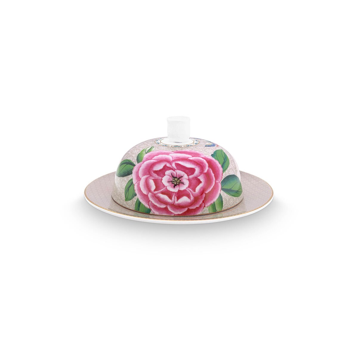 Haki Porselen Tereyağlık 17 cm Blushing Birds Collection by Pip Studio