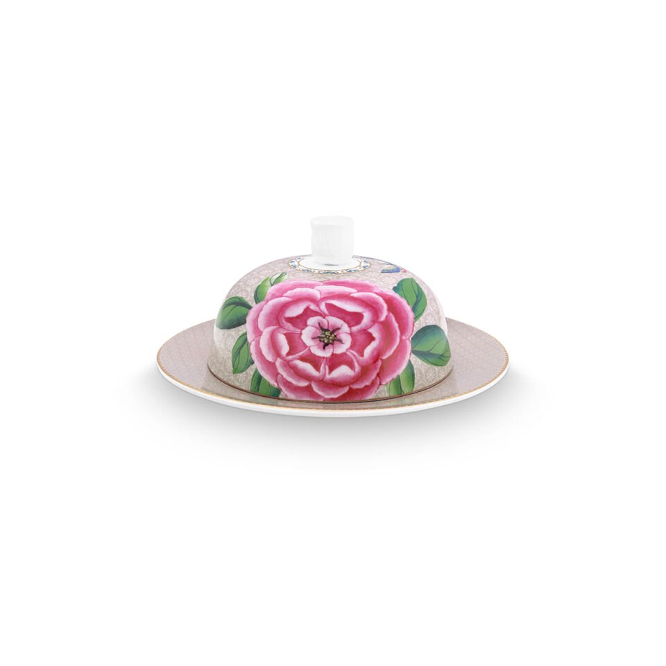 Haki Porselen Tereyağlık 17 cm Blushing Birds Collection by Pip Studio