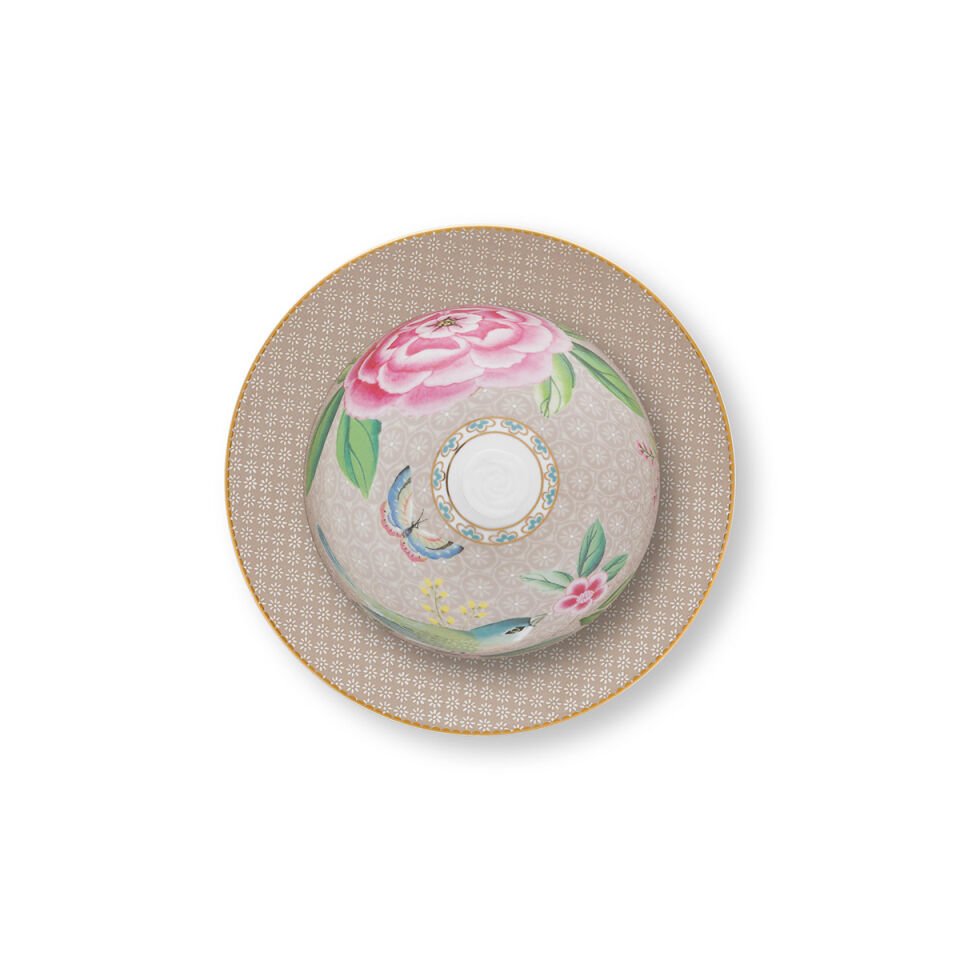 Haki Porselen Tereyağlık 17 cm Blushing Birds Collection by Pip Studio