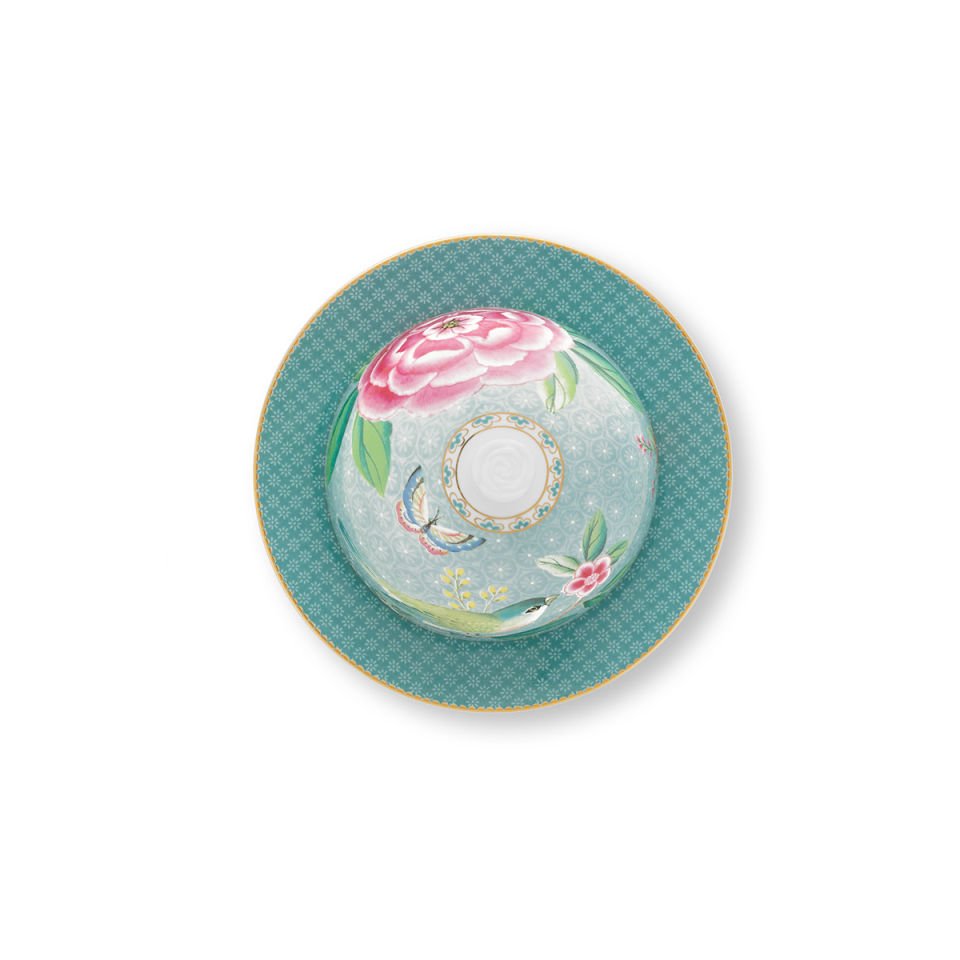 Mavi Porselen Tereyağlık 17 cm Blushing Birds Collection by Pip Studio