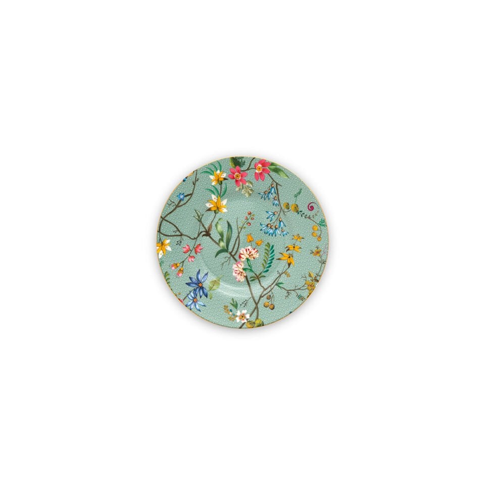 Mavi Porselen Petit Four Tabağı 12 cm Jolie Collection by Pip Studio