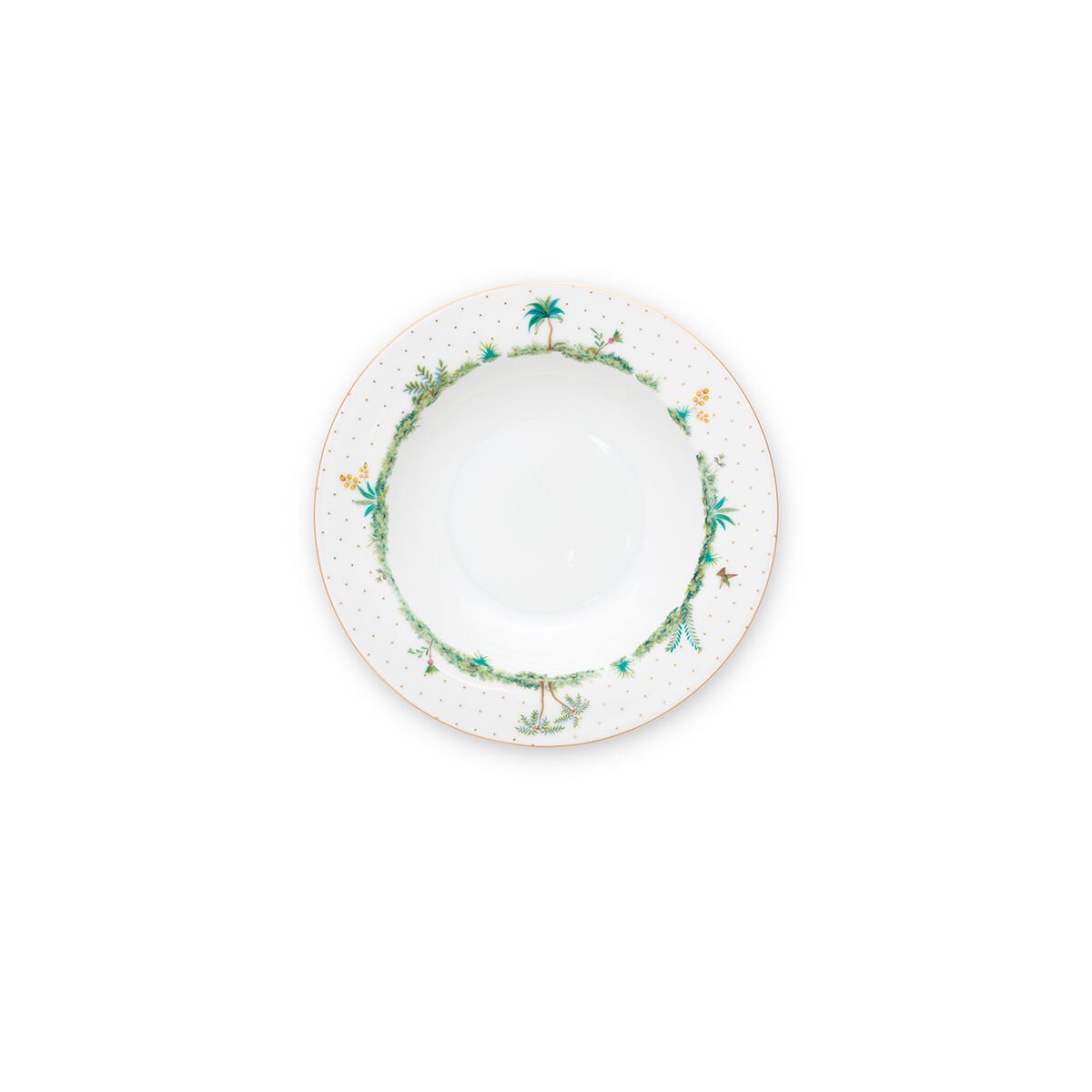 Beyaz Porselen Çukur Tabak 21,5 cm Jolie Collection by Pip Studio