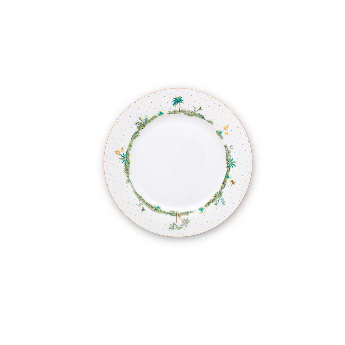Beyaz Porselen Yemek Tabağı 26,5 cm Jolie Collection by Pip Studio
