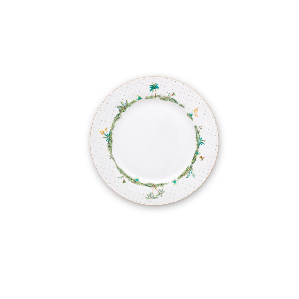 Beyaz Porselen Yemek Tabağı 26,5 cm Jolie Collection by Pip Studio