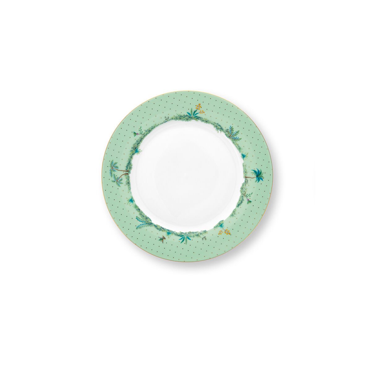 Yeşil Porselen Yemek Tabağı 26,5 cm Jolie Collection by Pip Studio