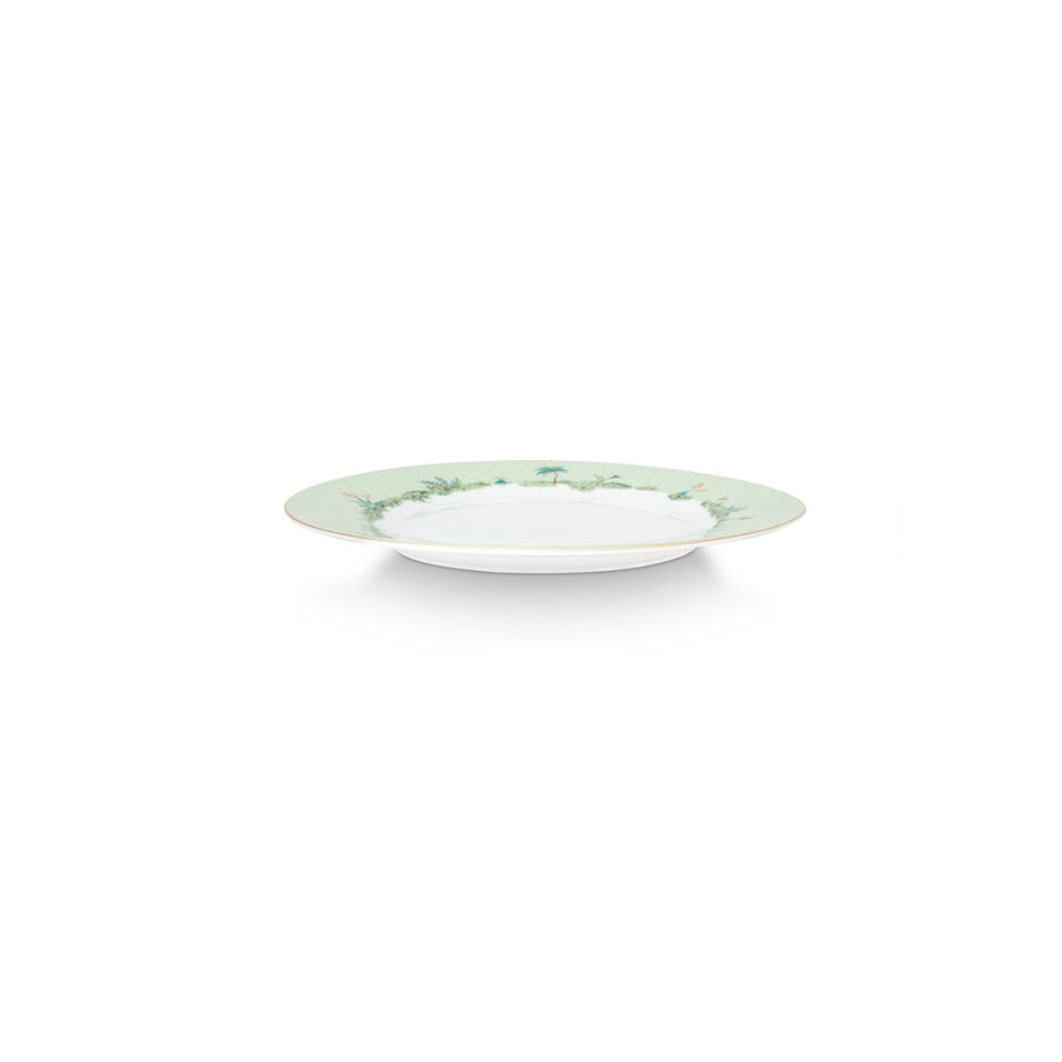 Yeşil Porselen Yemek Tabağı 26,5 cm Jolie Collection by Pip Studio