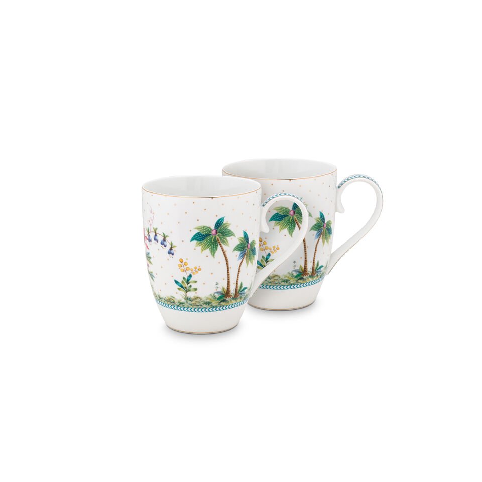Beyaz Porselen Kupa Seti 350 ml Jolie Collection by Pip Studio
