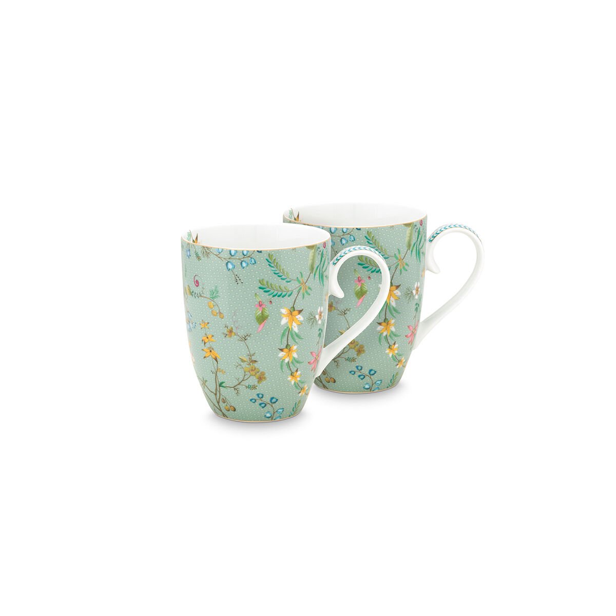 Mavi Porselen Kupa Seti 350 ml Jolie Collection by Pip Studio