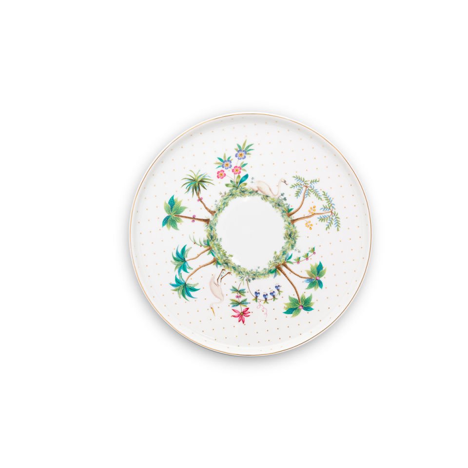 Beyaz Porselen Kek Standı 21 cm Jolie Collection by Pip Studio