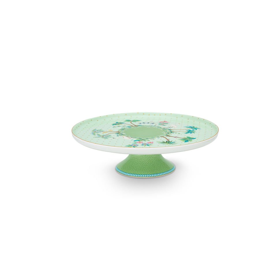 Yeşil Porselen Kek Standı 21 cm Jolie Collection by Pip Studio