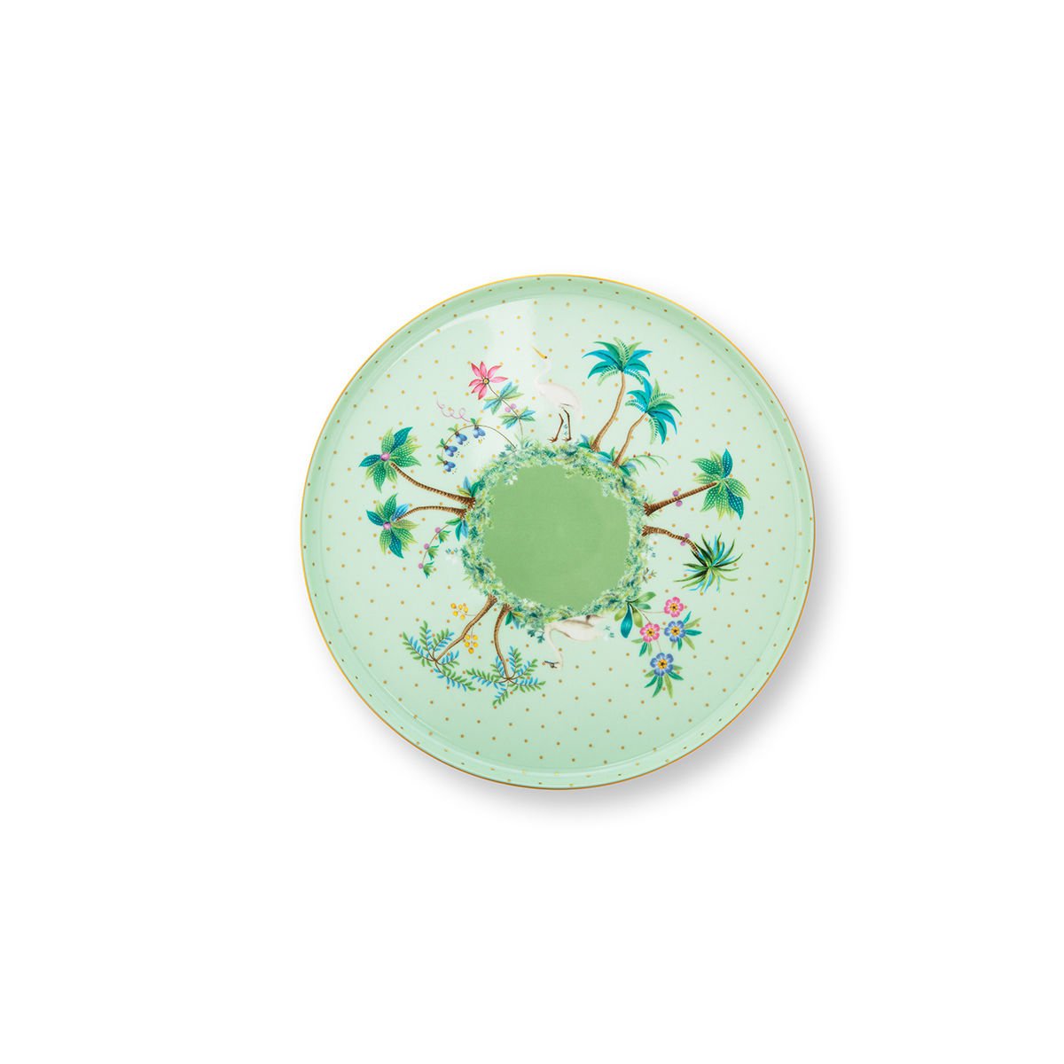 Yeşil Porselen Kek Standı 21 cm Jolie Collection by Pip Studio