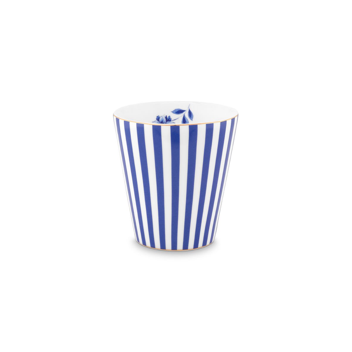 Mavi Porselen Kulpsuz Kupa 230 ml Royal Stripes Collection by Pip Studio