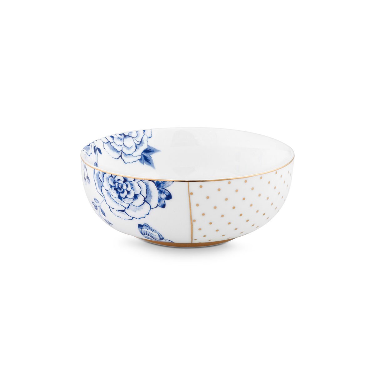 Mavi Beyaz Porselen Kase 12,5 cm Royal White Collection by Pip Studio