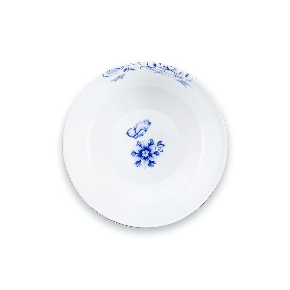 Mavi Beyaz Porselen Kase 12,5 cm Royal White Collection by Pip Studio