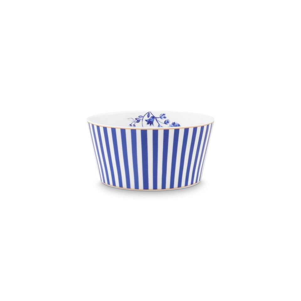 Mavi Porselen Kase 12 cm Royal Stripes Collection by Pip Studio