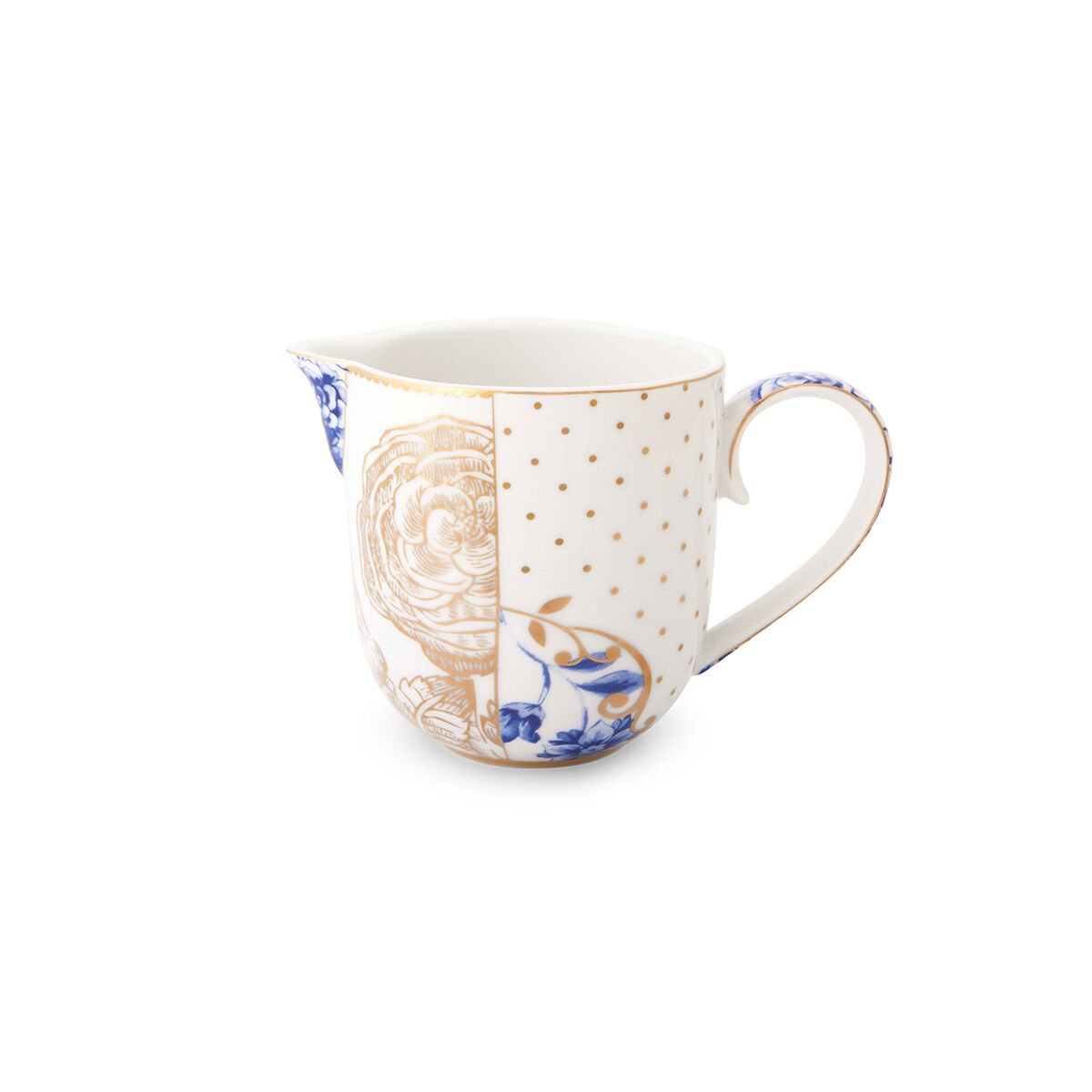 Mavi Beyaz Porselen Sütlük 260 ml Royal White Collection by Pip Studio
