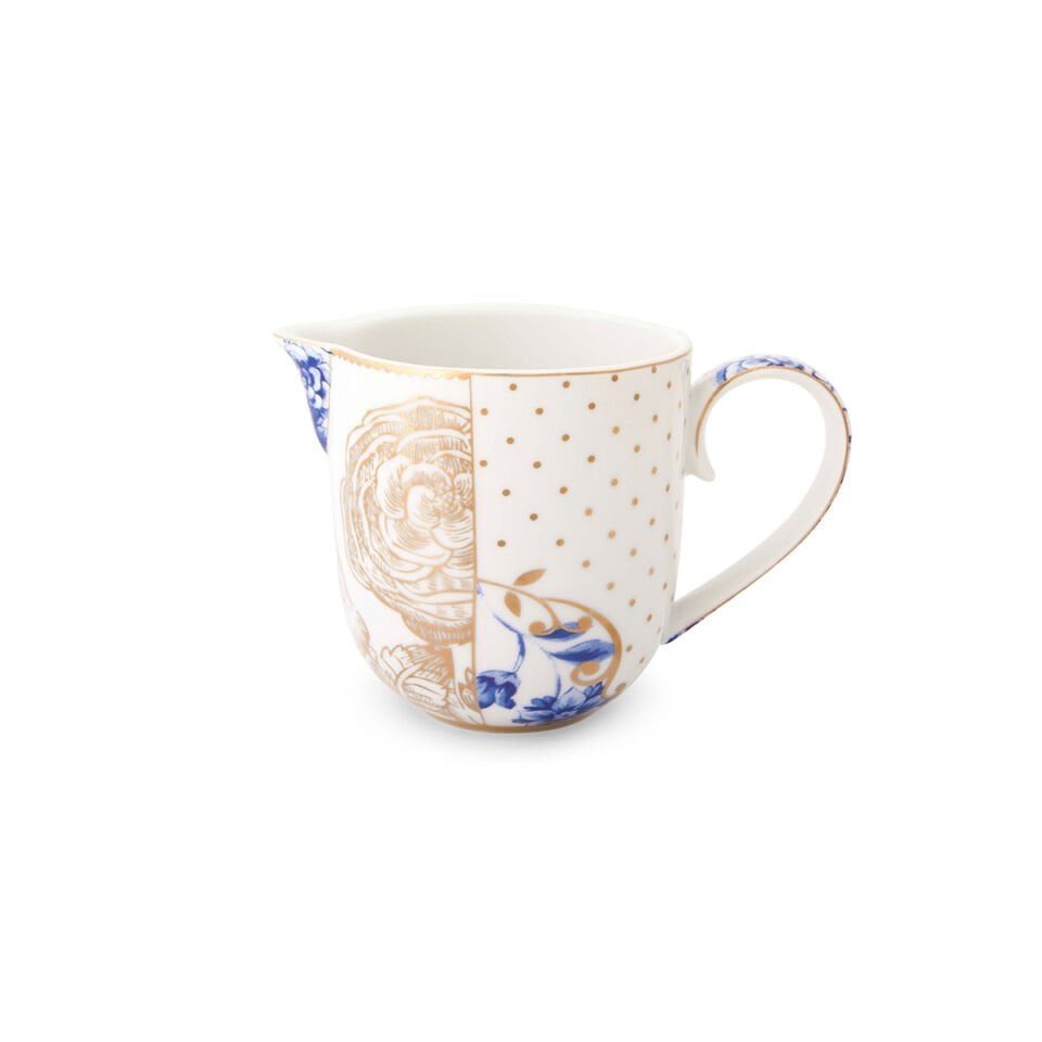 Mavi Beyaz Porselen Sütlük 260 ml Royal White Collection by Pip Studio