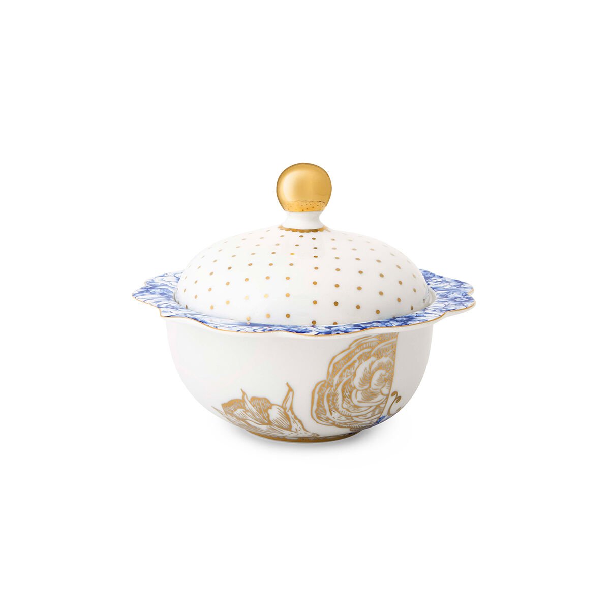 Mavi Beyaz Porselen Şekerlik 235 ml Royal White Collection by Pip Studio