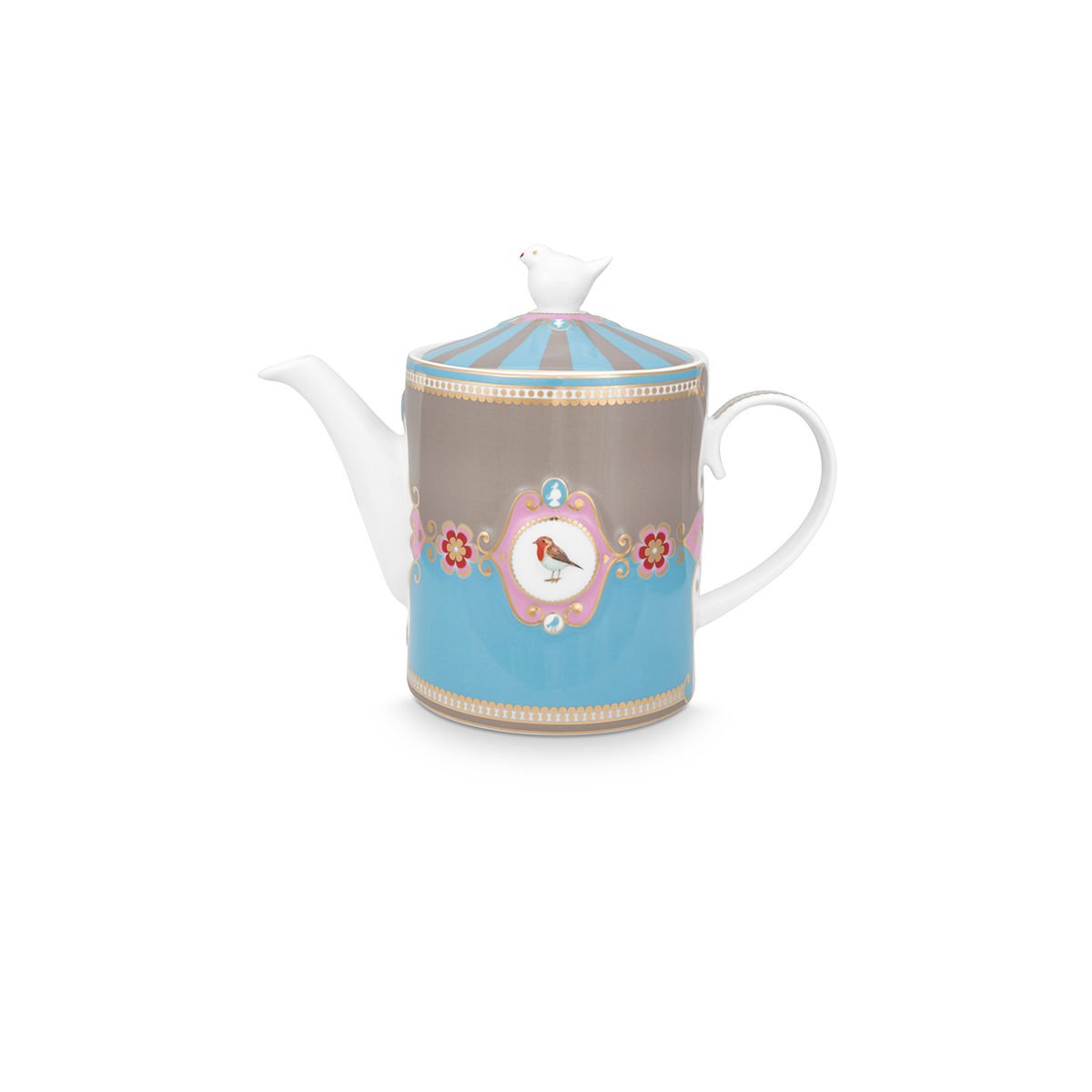 Mavi Haki Porselen Demlik 1300 ml Love Birds Collection by Pip Studio