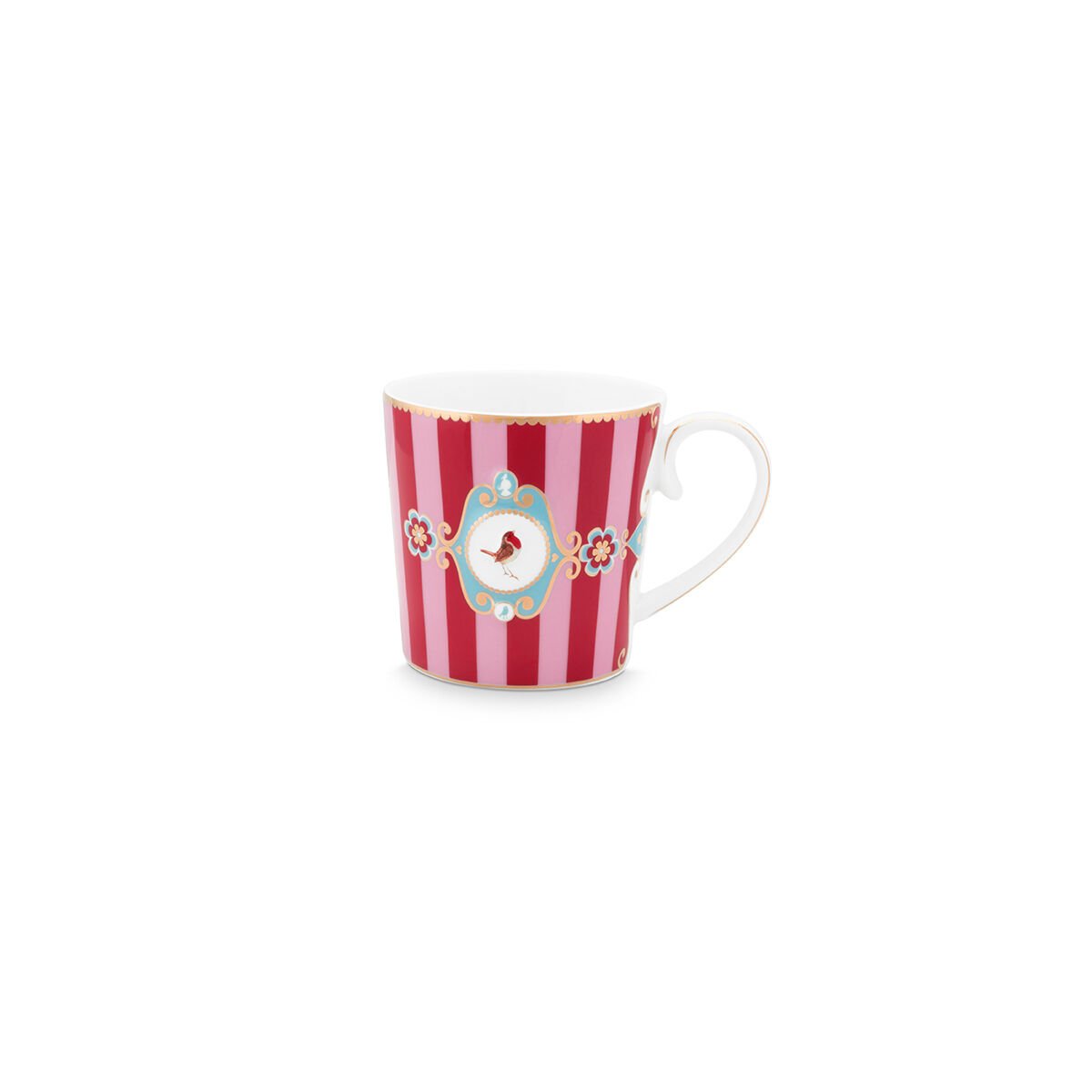 Kırmızı Pembe Porselen Kupa 250 ml Love Birds Collection by Pip Studio