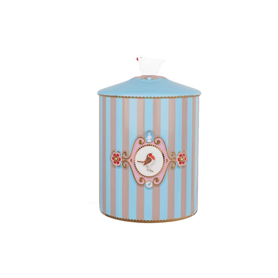 Mavi Haki Porselen Saklama Kutusu 1300 ml Love Birds Collection by Pip Studio