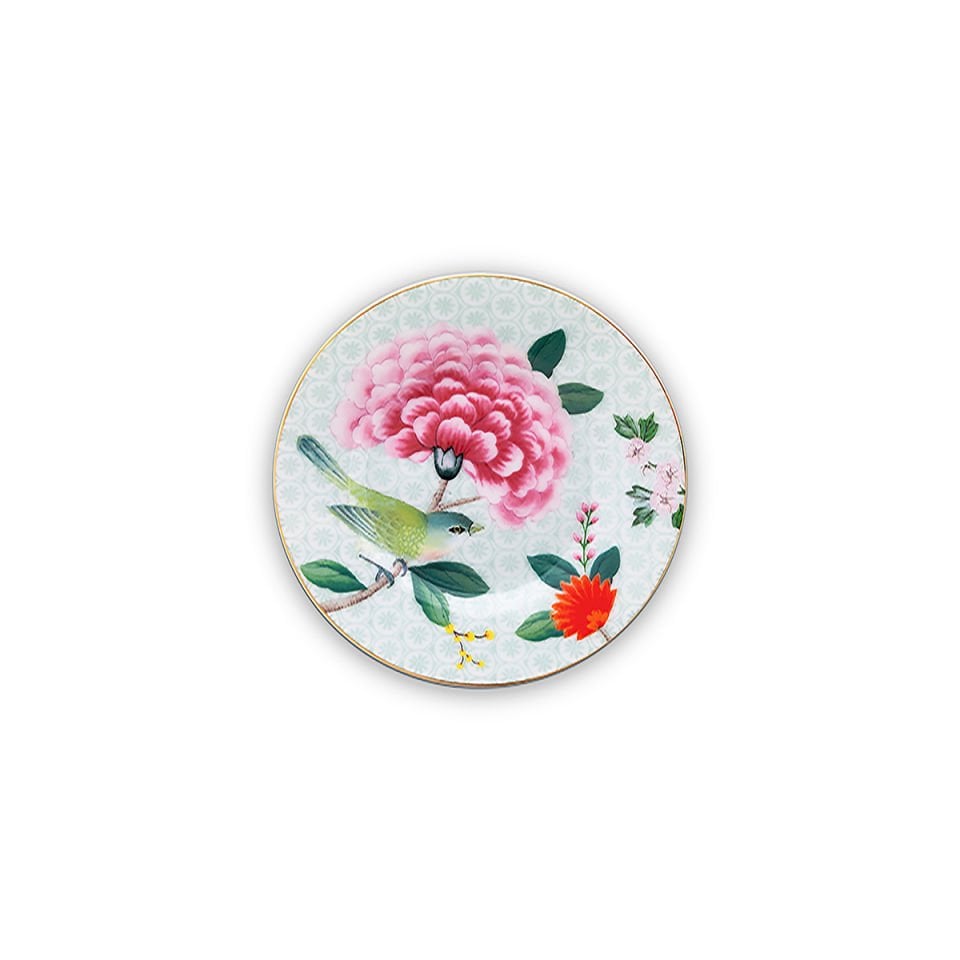 Beyaz Porselen Petit Four Tabağı 12 cm Blushing Birds Collection by Pip Studio