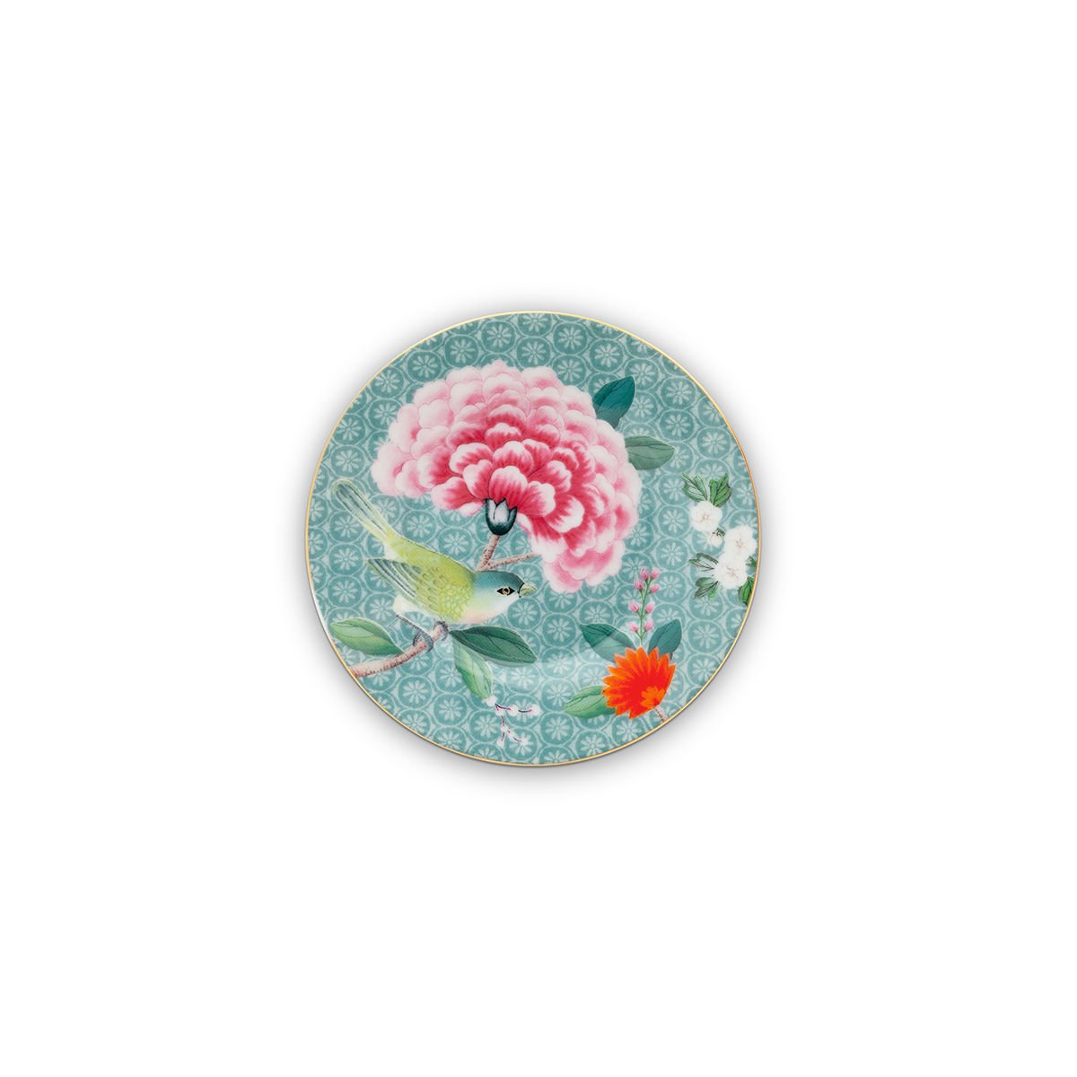 Mavi Porselen Petit Four Tabağı 12 cm Blushing Birds Collection by Pip Studio