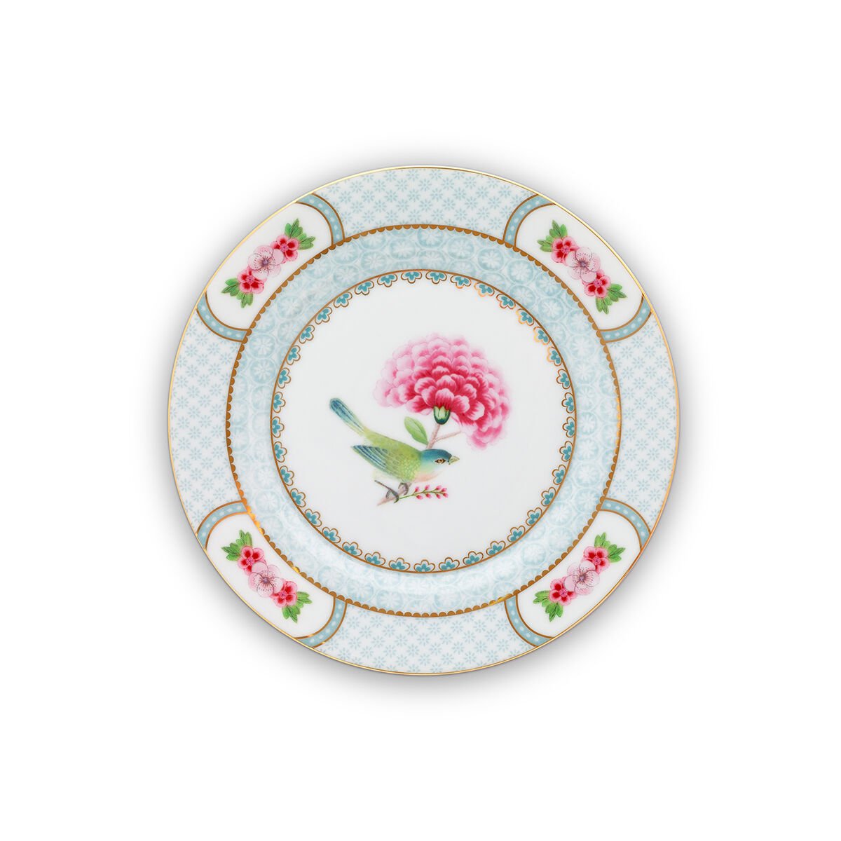 Beyaz Porselen Pasta Tabağı 17 cm Blushing Birds Collection by Pip Studio